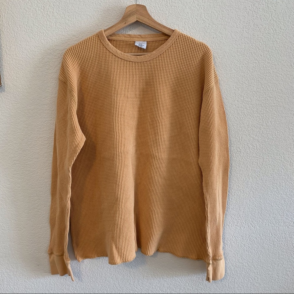 Urban Outfitters Mustard Yellow Long Sleeve Shirt Gem